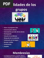 Cualidades de Los Grupos