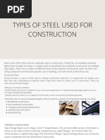 Types of Steel Used For Construction