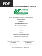 Guía de Procedimientos Generales de Fisioterapia Intrahospitalaria