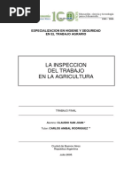 La Inspeccion Del Trabajo en La Agricultura 2005