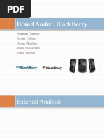 Brand Audit: Blackberry: Josianne Caceres Xavier Cebria Hasan Chaaban Maite Echeverria Rahul Trivedi