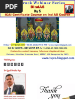 Bindas: Icai Certificate Course On Ind As Course