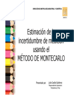 Estimación Incertidumbre Montecarlo