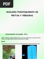 Analisis Fisicoquimico de Fruver