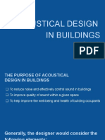 Acoustical Design in Buildings (G11)