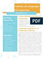 Lesson 1: Nature of Language and Learning