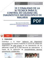 2.-Objetivo y Finalidad de La Norma Tecnica de Salud para El CC Del Diagnostico Microscopico de Malaria