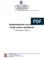 Handwashing Facility Turn-Over Ceremony: A Narrative Report