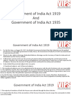 Govt of India Act 1919 and 1935