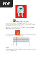 Dominó de Fraccionarios y Otros Juegos