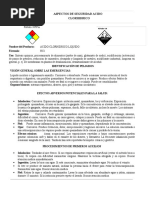 Rótulo NFPA: Aspectos de Seguridad Acido Clorhidrico