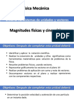 UNIDAD I.1 MAGNITUDES FISICAS Y CINEMATICA - Vacacional