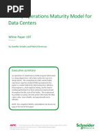 Facility Operations Maturity Model For Data Centers: White Paper 197