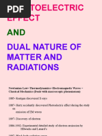 Photoelectric Effect: Dual Nature of Matter and Radiations