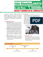 Principios Económicos y Minería en El Virreinato para Segundo Grado de Secundaria