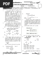 Concurso de Matematica 4to Grado