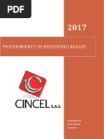 Procedimiento - Matriz de Requisitos Legales