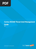 Paloalto - Cortex Xsoar Threat Intel Management Guide