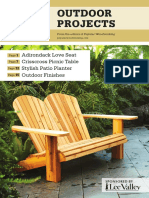 Outdoor Projects: Adirondack Love Seat Crisscross Picnic Table Stylish Patio Planter Outdoor Finishes