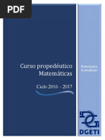 Curso Propedeutico Matematicas