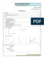 Physol Examination Series: PESM01 Answer Key