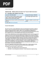 SMAX310B - SMAX Administration For Tenant Administrators ILT - Bundled With Digital Learning