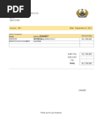 Hospital Bill Invoice