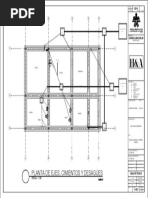 Planta de Ejes, Cimientos y Desagues Andres