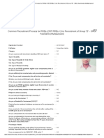 Common Recruitment Process For RRBs (CRP RRBs X) For Recruitment of Group "B" - Office Assistants (Multipurpose)