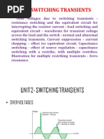 Unit Ii Switching Transients