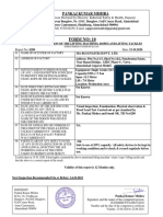 Form 10 For Lifting Tools and Tackles Like Crane Chain Pully Block Hoist Sling Belt Etc