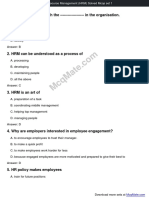 Human Resource Management (HRM) Solved Mcqs Set 1