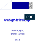 Grundlagen Der Terminologie