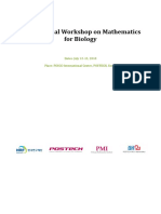 International Workshop on Mathematics for Biology - 원고