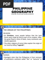 Philippine Culture and Tourism Geography