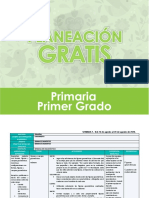 Planeación Gratis Primaria Primer Grado - Matemáticas