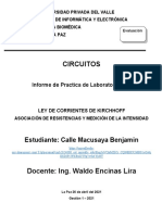 Informe Laboratorio #3 Circuitos