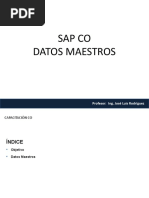 SAP-CO - Datos Maestros