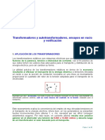 Transformadores. Apuntes y Ejercicios