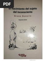 El Nacimiento Del Sujeto Del Inconsciente. Bonoris Bruno