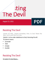 How To Resist The Devil 8-18-2021