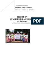 Report On Swachh Bharat Mission Activity-: Sumandeep Nursing College