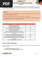 Face Prep Accenture Slot Analysis 6th Sep 2021 Slot 3