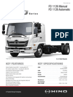 FD 1126 Manual FD 1126 Automatic: Key Features Key Specifications