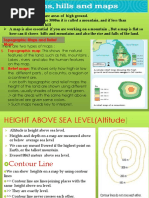 Topographic Maps and Relief Maps I. Topographic Map