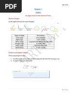 Angles: An Angle Measures The Amount of Turn. Names of Angles