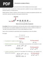 Potenciación Con Números Enteros