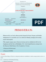 Primavera P6 Project Management