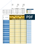 Hoja para Registro de Asistencia 2021 / 2022