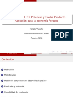 Estimación Del PBI Potencial y Brecha